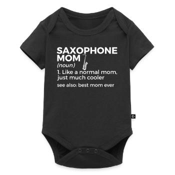 Musiciens de saxophone Musique de cuivres - Body à manches courtes Premium Bébé - noir - Devant