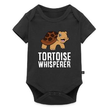 Tortoise Whisperer Funny Tortoise Lover - Baby Premium short-sleeve bodysuit - black - Front