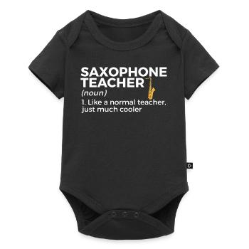 Musiciens de saxophone Musique de cuivres - Body à manches courtes Premium Bébé - noir - Devant