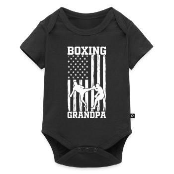Boxing Flag Boxing Grandpa Martial Arts Boxing Gra - Baby Premium short-sleeve bodysuit - black - Front