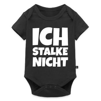 Ich Stalke nicht - Baby Premium Kurzarmbody - Schwarz - Vorne