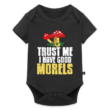 Trust Me I Have Good Morels Funny Mushroom Hunting - Baby Premium short-sleeve bodysuit - black - Front
