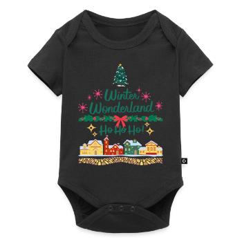Noël Ho Ho Ho - Body à manches courtes Premium Bébé - noir - Devant