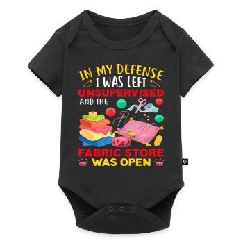 Funny Quilting Poison - Baby Premium short-sleeve bodysuit - black - Front
