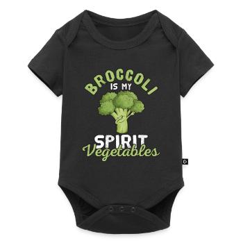 Broccoli - Baby Premium short-sleeve bodysuit - black - Front