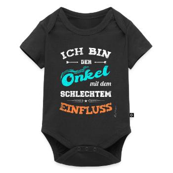 Onkel mit schlechtem Einfluss lustiges Bruder, - Baby Premium Kurzarmbody - Schwarz - Vorne