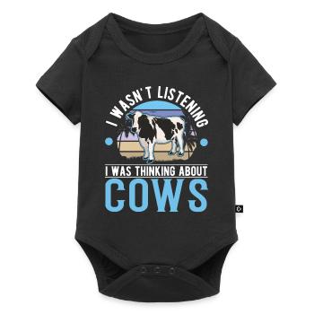 Vache Éleveur de bovins Vaches fermières - Body à manches courtes Premium Bébé - noir - Devant
