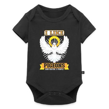 Pigeon Pigeon Racing Pigeon Racer Pigeon Keeper - Baby Premium short-sleeve bodysuit - black - Front