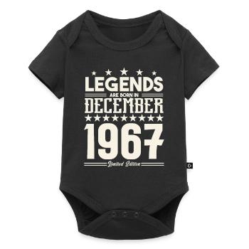 Legends Are Born In December 1967.Gift anniversary - Baby Premium short-sleeve bodysuit - black - Front