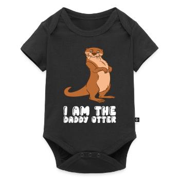 Cute otter puns and otter jokes - Baby Premium short-sleeve bodysuit - black - Front