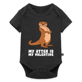 Cute otter puns and otter jokes - Baby Premium short-sleeve bodysuit - black - Front