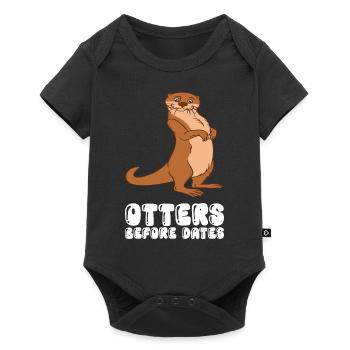 Cute otter puns and otter jokes - Baby Premium short-sleeve bodysuit - black - Front