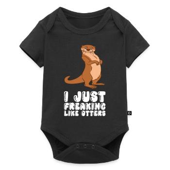 Cute otter puns and otter jokes - Baby Premium short-sleeve bodysuit - black - Front