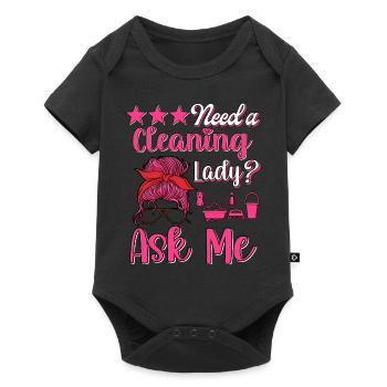 Housekeeper Maid Cleaner - Baby Premium short-sleeve bodysuit - black - Front