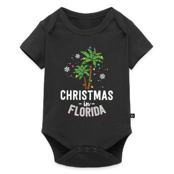 Christmas In Florida Deck The Palm Trees Family - Baby Premium short-sleeve bodysuit - black - Front