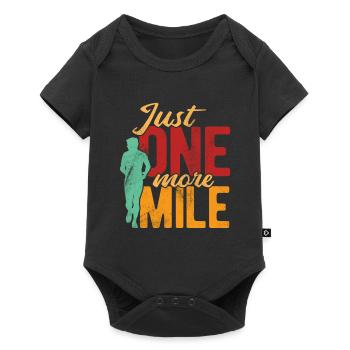 Läufer Joggen - Baby Premium Kurzarmbody - Schwarz - Vorne