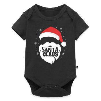 Joyeux Père Noël Costume Joyeux Noël - Body à manches courtes Premium Bébé - noir - Devant
