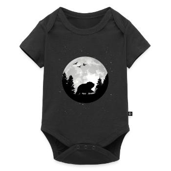 Wombat Moon - Baby Premium short-sleeve bodysuit - black - Front