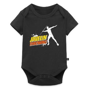 Javelin Thrower Javelin Throw Javelin Throw Javelin - Baby Premium short-sleeve bodysuit - black - Front