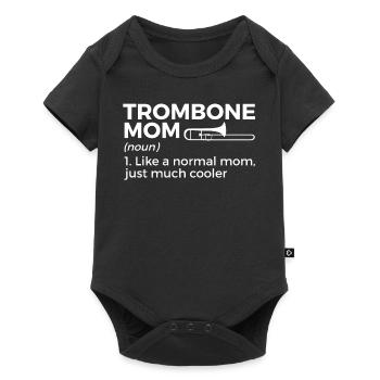 Trombone Musicien Brass Band - Body à manches courtes Premium Bébé - noir - Devant