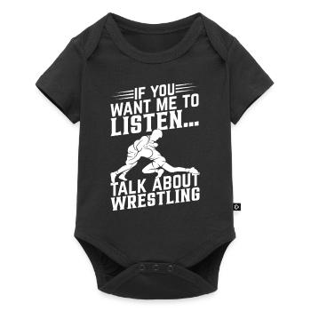 Wrestling Wrestle Martial Arts Wrestling Fighter - Baby Premium Kurzarmbody - Schwarz - Vorne