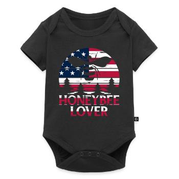 Honeybee Lover Beekeeping Bees - Honeybee Beekeepe - Baby Premium short-sleeve bodysuit - black - Front