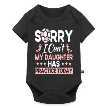 Soccer Mom Femmes Family Matching Team Player - Body à manches courtes Premium Bébé - noir - Devant