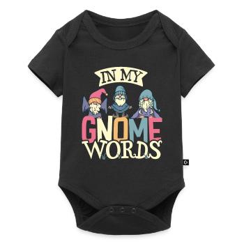 Garden Gnomes Gnome Lover Funny Gnome Gardening - Baby Premium short-sleeve bodysuit - black - Front