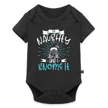 Garden Gnomes Gnome Lover Funny Gnome Gardening - Baby Premium short-sleeve bodysuit - black - Front