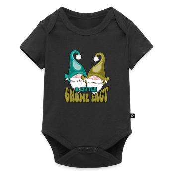 Nains de jardin Amant de gnome Jardinage drôle de gnome - Body à manches courtes Premium Bébé - noir - Devant