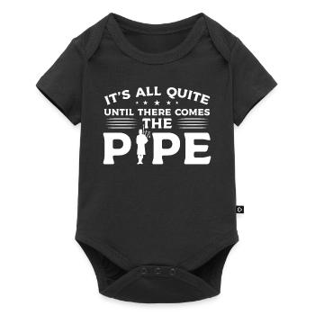 There Comes The Pipe - Cornemuse - Body à manches courtes Premium Bébé - noir - Devant