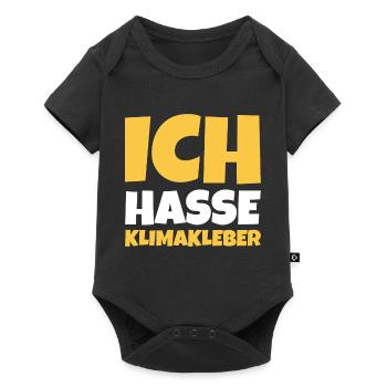 Straße ankleben Protest - Baby Premium Kurzarmbody - Schwarz - Vorne