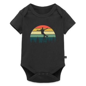 Unicycle Retro - Baby Premium short-sleeve bodysuit - black - Front