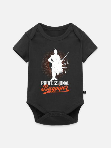 Professional Bagpiper - Baby Premium Kurzarmbody - Schwarz