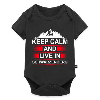 Erzgebirge Schwarzenberg - Baby Premium Kurzarmbody - Schwarz - Vorne
