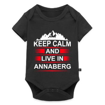 Erzgebirge Annaberg - Baby Premium Kurzarmbody - Schwarz - Vorne