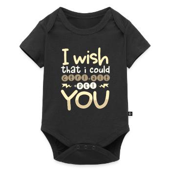 Sarkastische Wünsche, ich könnte CTRL ALT DEL YOU Sarkasmus - Baby Premium Kurzarmbody - Schwarz - Vorne