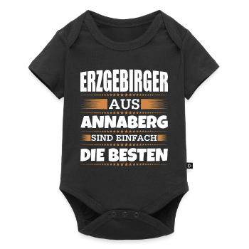 Erzgebirger aus Annaberg - Baby Premium Kurzarmbody - Schwarz - Vorne