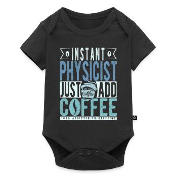 Café de physicien disant - Body à manches courtes Premium Bébé - noir - Devant