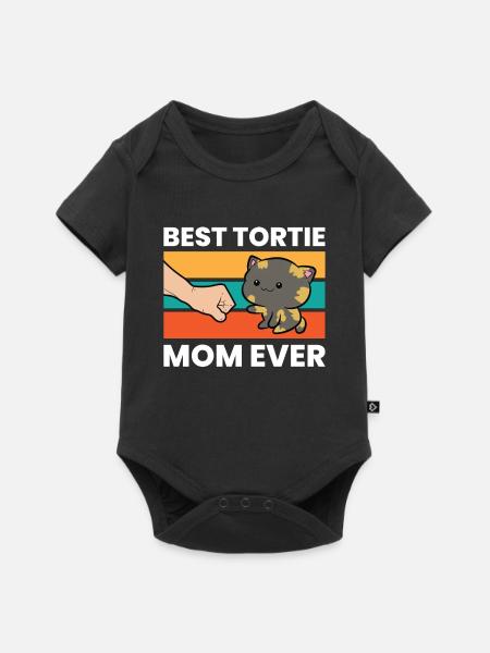 Schildpatt-Katzenmama Beste Schildpatt-Mama aller - Baby Premium Kurzarmbody - Schwarz