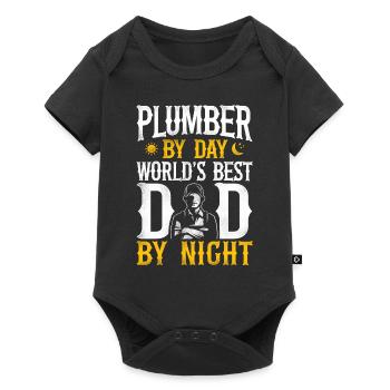 Plumbing Plumber Dad Vintage - Baby Premium short-sleeve bodysuit - black - Front