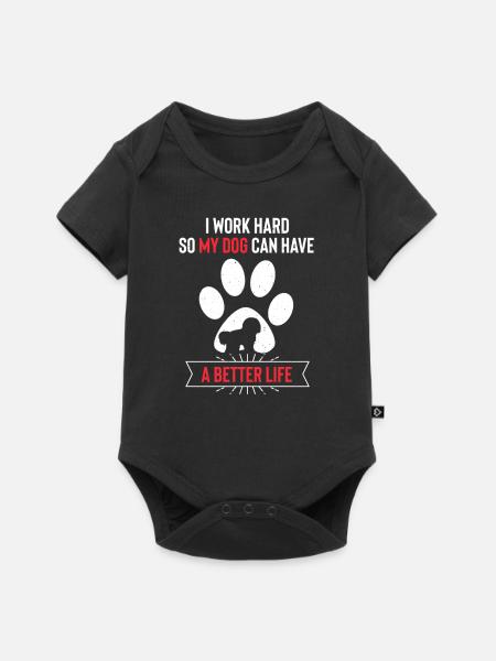 Bichon Frise - Baby Premium Kurzarmbody - Schwarz