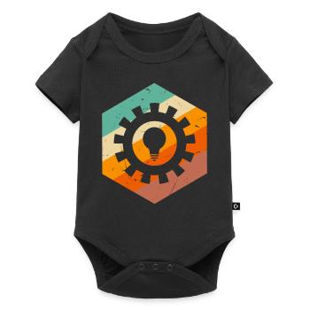 Mechanical Engineer - Retro Engineering Gear Engin - Baby Premium Kurzarmbody - Schwarz - Vorne