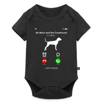 Black and Tan Coonhound - Baby Premium short-sleeve bodysuit - black - Front