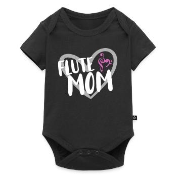 Flûte Flûte Musiciens Cuivres Musique - Body à manches courtes Premium Bébé - noir - Devant