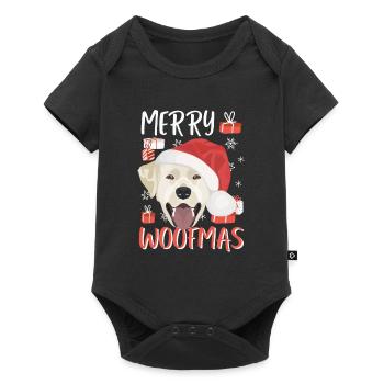Joyeux Noël Labrador - Body à manches courtes Premium Bébé - noir - Devant