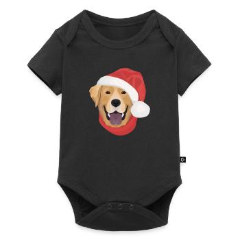 Joyeux Noël Labrador - Body à manches courtes Premium Bébé - noir - Devant