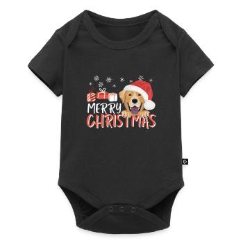 Joyeux Noël Labrador - Body à manches courtes Premium Bébé - noir - Devant