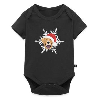 Joyeux Noël Labrador - Body à manches courtes Premium Bébé - noir - Devant