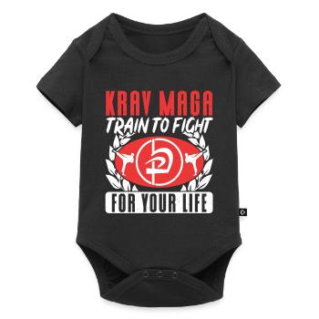 Krav Maga Apparel Israeli Self - Baby Premium Kurzarmbody - Schwarz - Vorne